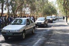 برگزاری رژه خودرویی و موتوری در فهرج به مناسبت هفته دفاع مقدس