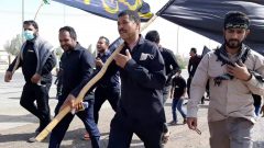 فهرج در روز اربعین حال و هوای کربلا به خود گرفت