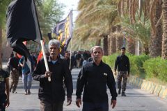 فهرج در روز اربعین حال و هوای کربلا به خود گرفت