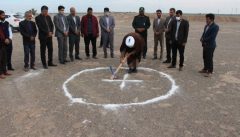 کلنگ ساخت کارخانه آجر و سفال شهرستان فهرج به زمین زده شد