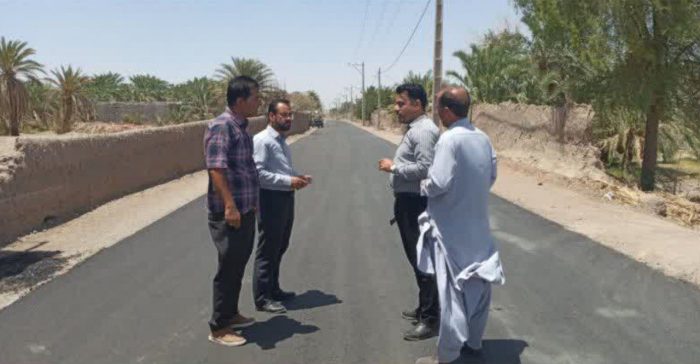 آغاز نهضت آسفالت معابر در روستاهای بخش نگین کویر