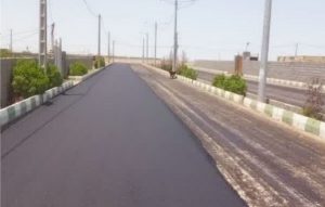 اجرای آسفالت معابر ۱۰ روستای بخش مرکزی در قالب طرح نهضت آسفالت
