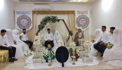 برگزاری جشن وصال ۵ زوج فهرجی همزمان با عیدغدیر خم