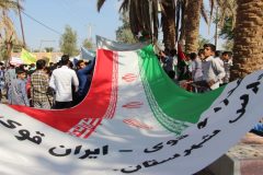 شکوه حضور مردم فهرج در راهپیمایی یوم الله ۱۳ آبان