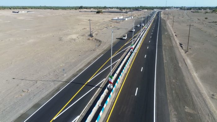 باند دوم محدوده برج اکرم فهرج به ریگان افتتاح شد