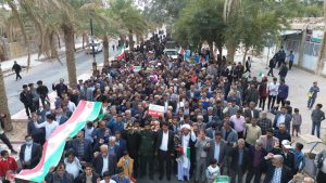 غرش انقلابی مردم فهرج، در جشن ۴۵ سالگی انقلاب
