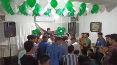 جوانان هیئتیِ فهرج، شادمان از ولادت حضرت علی اکبر (ع)