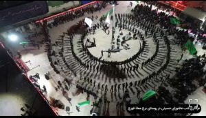 عزاداری چشم نواز مردم روستای برج معاذ فهرج
