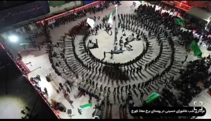 عزاداری چشم نواز مردم روستای برج معاذ فهرج