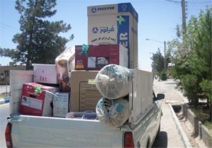 اهدای ۵۰ سری جهیزیه بین نوعروسان فهرجی