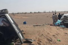 ۲ مصدوم و ۱ فوتی بدنبال برخورد دو پژو ۴۰۵ حامل سوخت در محور ریگان_نرماشیر