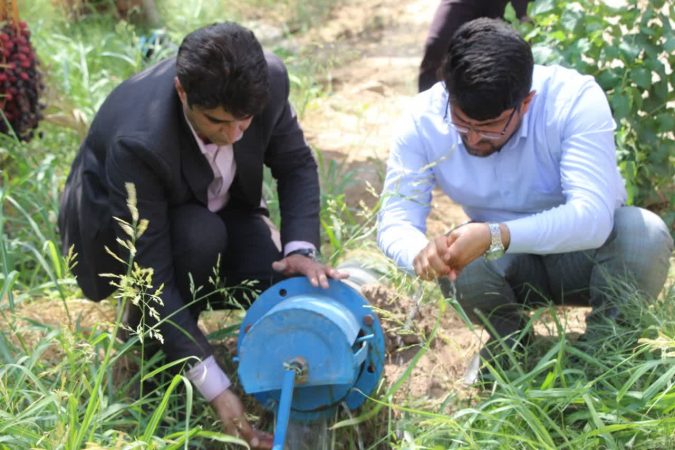 افتتاح طرح آبیاری کم فشار در روستای عباسیه فهرج
