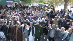 خروش انقلابی مردم فهرج در محکومیت ترور شهید سید حسن نصرالله