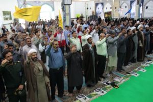 شعار تشکر از سپاه پاسداران و نیروهای مسلح در فهرج طنین انداز شد