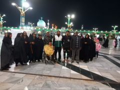 ۴۵ زائر اولی فهرجی به پابوس امام مهربانی ها رفتند