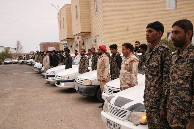 نمایش اقتدار بسیجیان فهرج در همایش گشت های رضویون