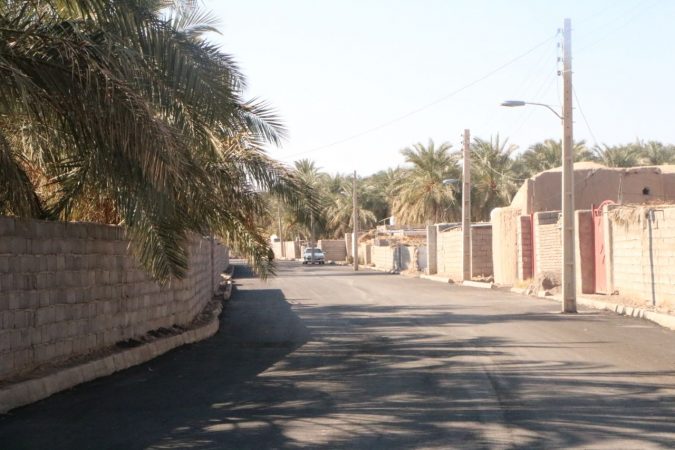 بهره برداری از آسفالت معابر روستای نعیم آباد بخش مرکزی