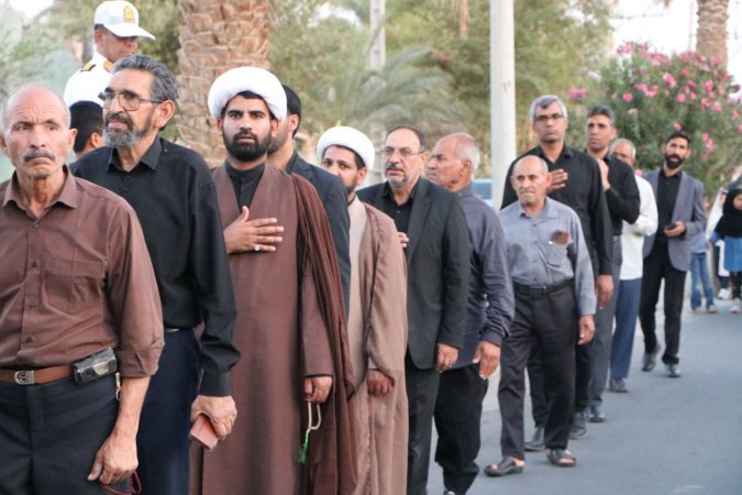 برپایی دسته عزا در فهرج به مناسبت شهادت شیخ الائمه