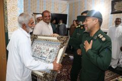 قدردانی اهل سنت چاهدگال فهرج از اقدامات مردم یاری سپاه پاسداران