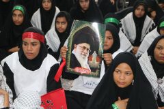 اجتماع با صلابت بانوان زینبی فهرج در حمایت از ولایت