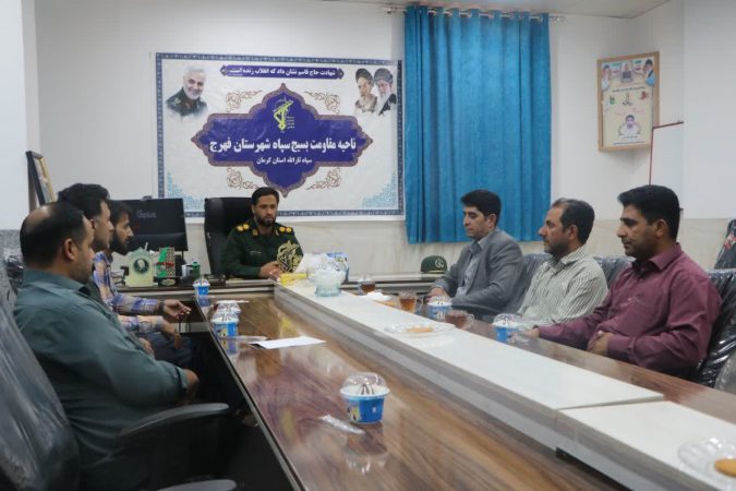 دیدار مدیر جهاد کشاورزی با فرمانده سپاه شهرستان فهرج