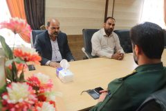 دیدار فرمانده ناحیه فهرج با رییس اداره ورزش و جوانان