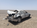 واژگونی مرگبار پژو ۴۰۵ در محور فهرج–زاهدان