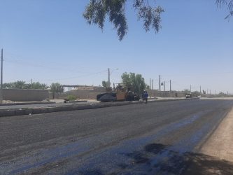 آغاز فاز دوم آسفالت بلوار آزادگان شهر فهرج